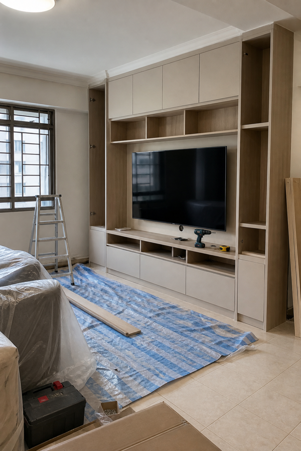 Resale HDB Renovation project portrait 1